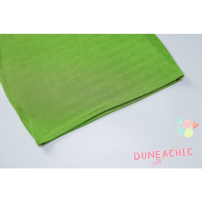 DUNEA Đầm Hai Dây Ôm Dáng Trơn Màu Gợi Cảm Dành Cho Nữ