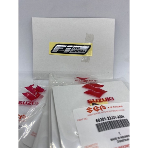 Tem chữ nổi Fi suzuki satria fi raider fi xe suzuki