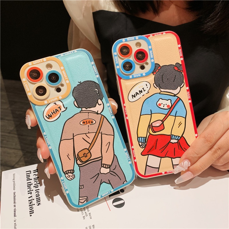 Ốp điện thoại kiểu nhám họa tiết đáng yêu thích hợp cho IPHONE 12 13 11 PRO MAX XS MAX XR 7 8 PLUS ZPG4