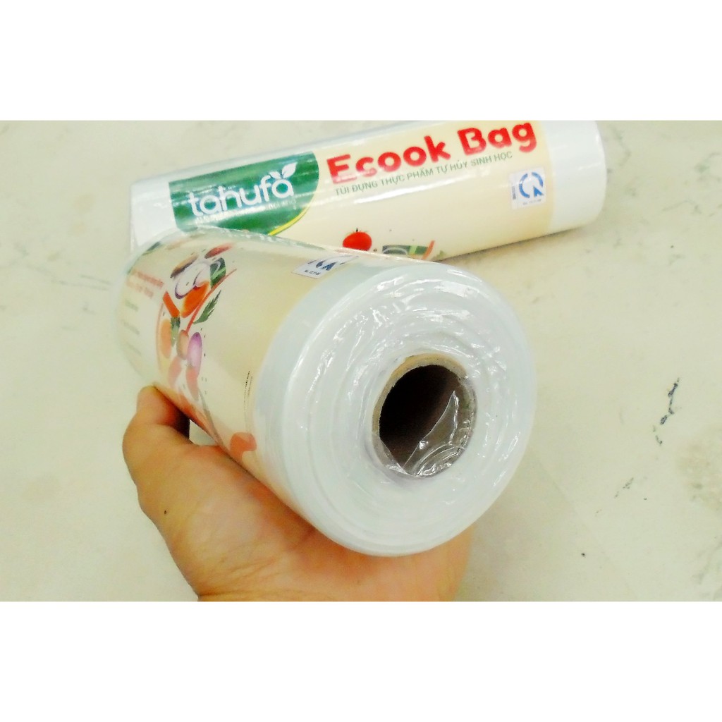 Cuộn Túi Đựng Thực Phẩm ECOOK BAG 250G Tự Hủy Sinh Học size 20x30cm - br00468