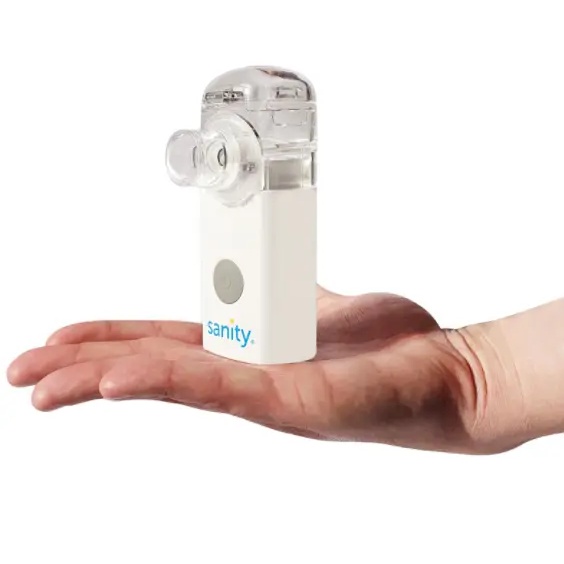 Máy xông khí dung cầm tay SANITY AP-2717 PRO pin AA/USB, Xông siêu âm không ồn, hạt nano - Công nghệ Đức