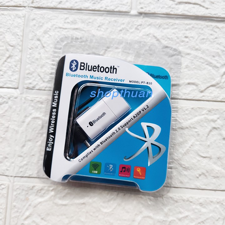 Usb bluetooth nhận âm thanh 810, thiết bị nhận bluetooth giúp biến loa thường thành loa bluetooth qua cổng AUX 3.5mm