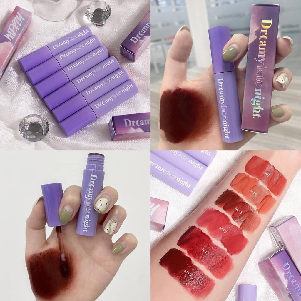 Son Kem Lì, Mịn Mượt Nhẹ Môi Merzy Dreamy Late Night Mellow Tint