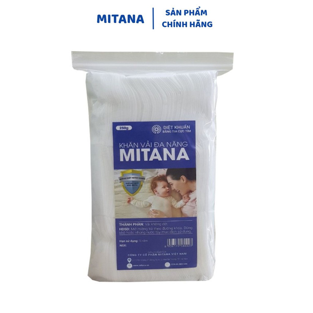 Khăn khô đa năng cho bé MITANA 🌺FREESHIP🌺 Giấy Khô 250g