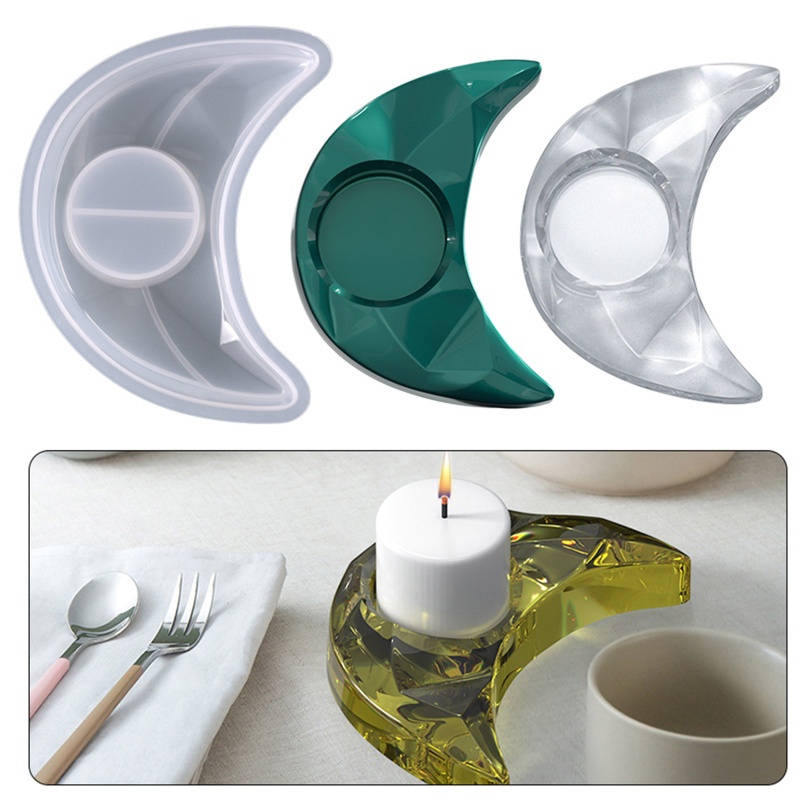 Khuôn Làm Giá Đỡ Đèn Cầy Hình Mặt Trăng Độc Đáo Diy