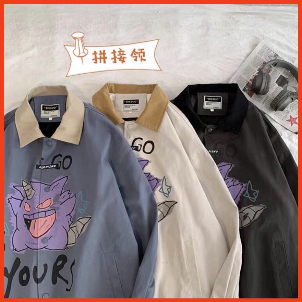 𝗡𝗘𝗪 𝗔𝗥𝗥𝗜𝗩𝗔𝗟  Áo khoác sơmi kaki unisex form rộng  Wind Go Your ulzzang Wind