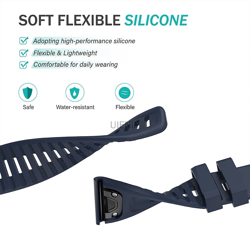 Dây Đeo Đồng Hồ Bằng Silicone 20Mm 22mm 26mm Cho Garmin Fenix 7 7S 7X 6 6S 6X 5 5S 5X Pro Plus