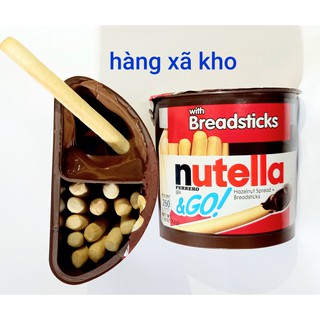 Hộp 52 gr bánh que chấm socola hạt dẻ nutella & go