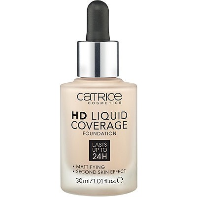 Kem nền CATRICE HD Liquid Coverage 30ml dành cho da hh dầu, dầu mỏng nhẹ, che phủ vừa phải kiềm dầu