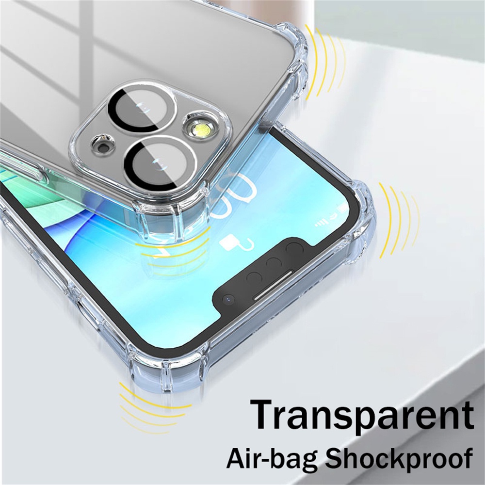 Ốp Điện Thoại PC Cứng + TPU Trong Suốt Chống Sốc Sang Trọng Cho iPhone 13 12 11 Pro Max 13 Pro Max 12 Pro