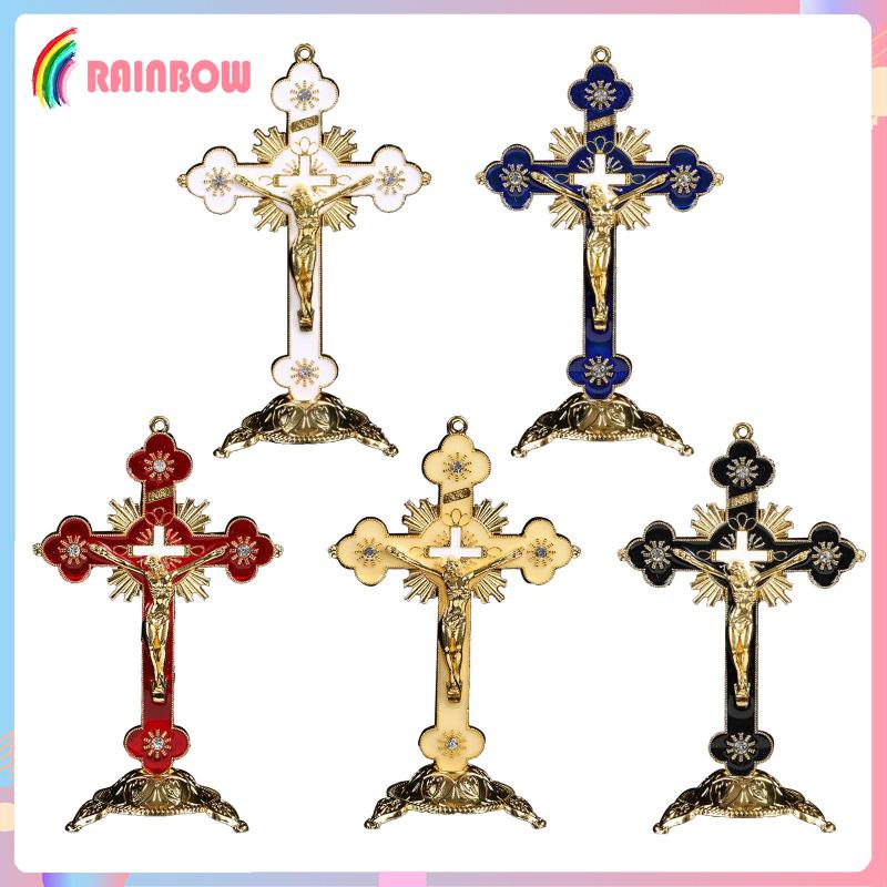 Tượng Đứng Crucifix Christ Cross Để Kệ