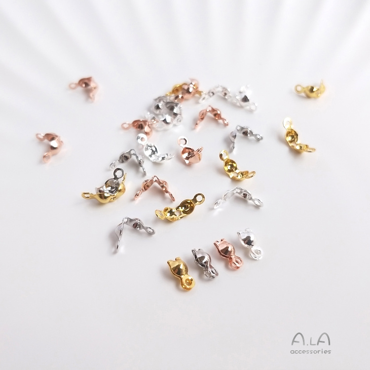 Bộ 10 khóa lỗ mạ vàng/bạc 18K hình vỏ sò