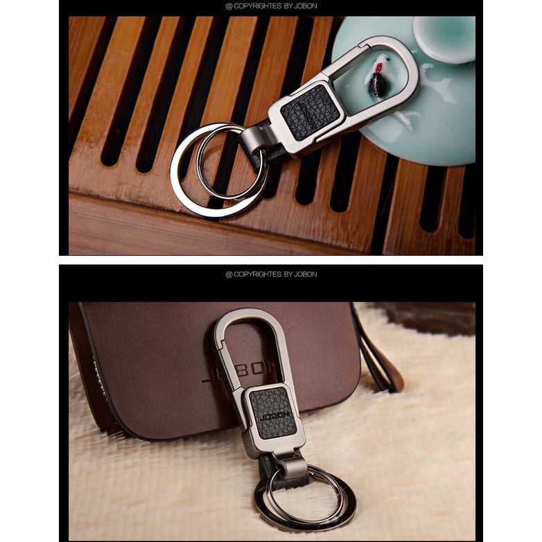 Móc Khóa Da Cao Cấp Jobon Car Keychain