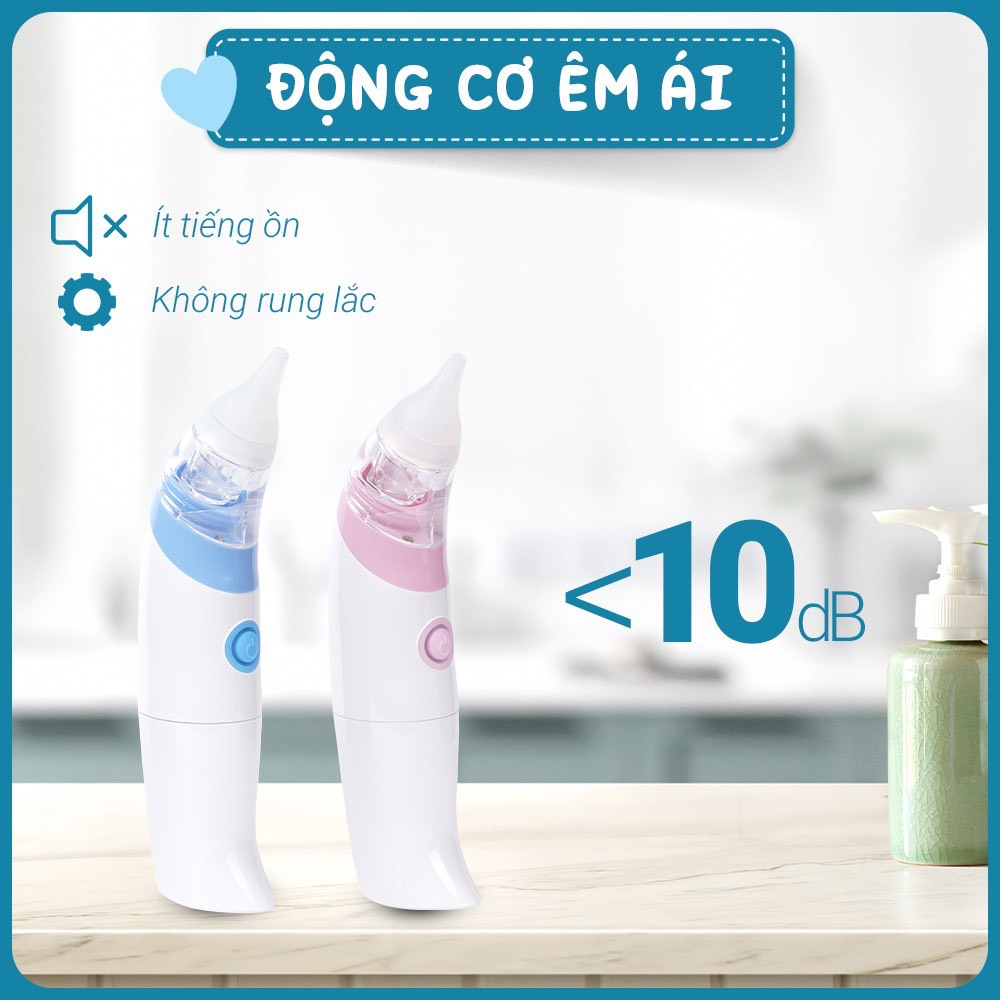 Máy hút mũi cho bé sơ sinh - 2 đầu hút Comfybaby - CF718 - vệ sinh mũi cho trẻ sơ sinh