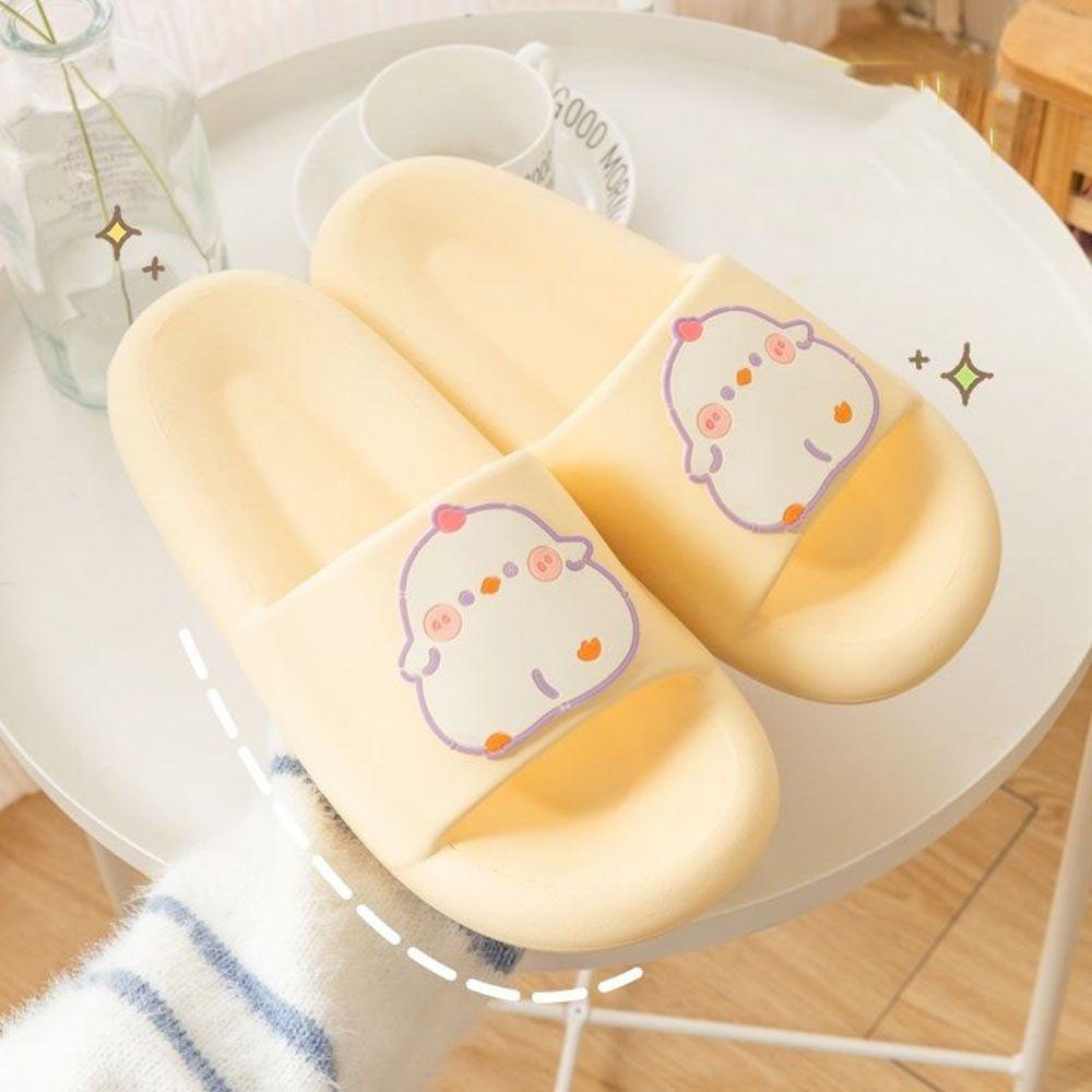 Dép Đi Trong Nhà Đế Mềm Chống Trượt Hở Ngón Thiết Kế Dễ Thương