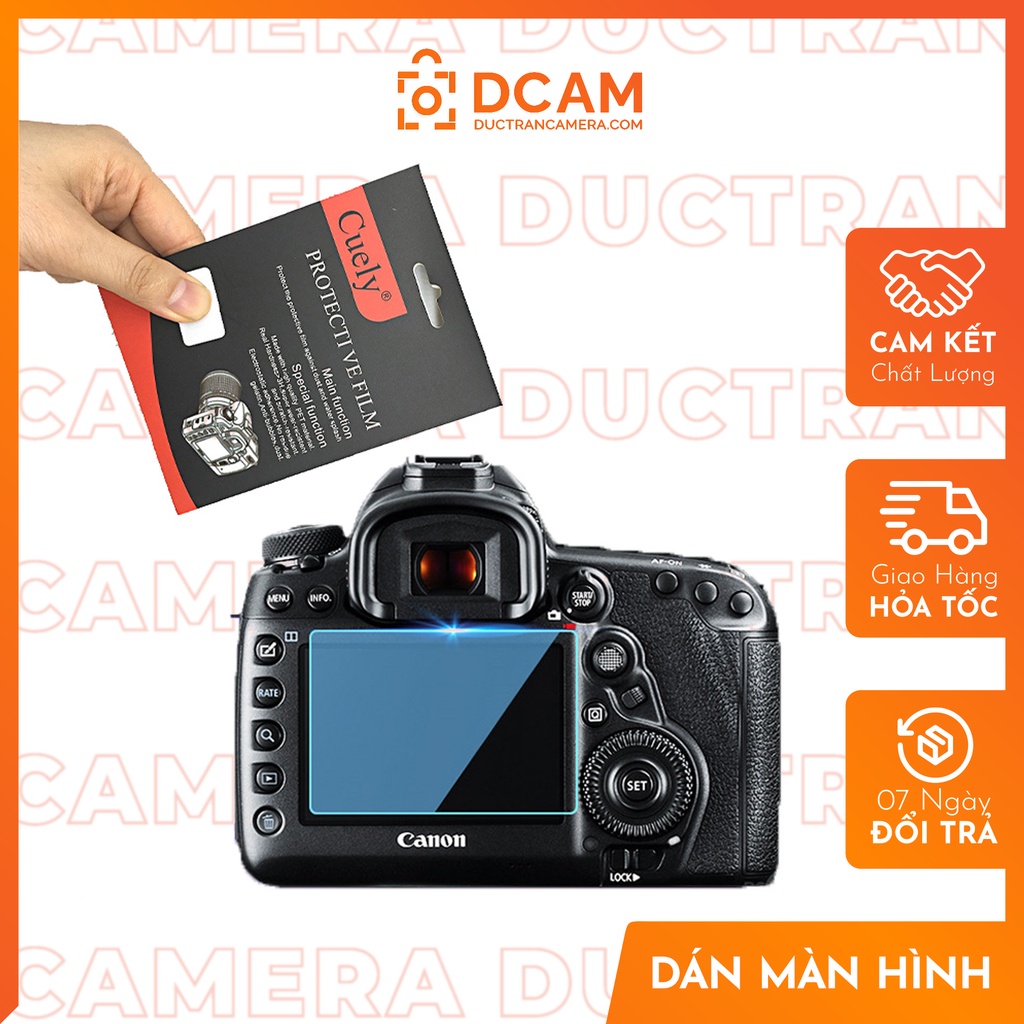 Miếng dán màn hình cường lực cho máy ảnh Canon