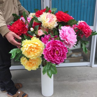 Hoa Giả Hoa Lụa Mẫu Đơn