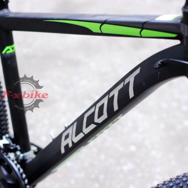 Xe đạp địa hình ALCOTT AT2600 Khung Sườn hợp kim nhôm Cao Cấp Vòng Bánh 26in Bộ Truyền Động 21 Tốc Độ Màu Xanh Lá Đen