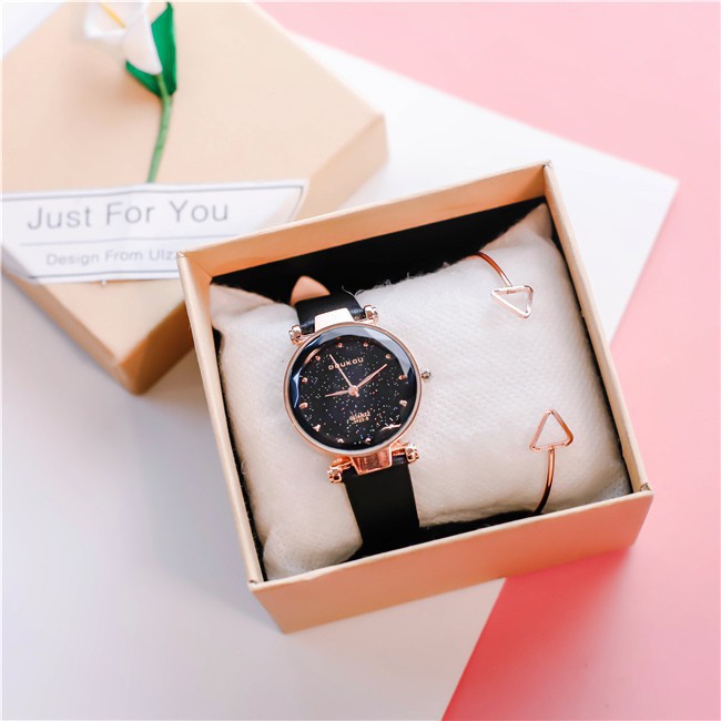 Đồng Hồ Nữ DouKou Dây Da Cao Cấp Đính Đá Sang Chảnh | BigBuy360 - bigbuy360.vn