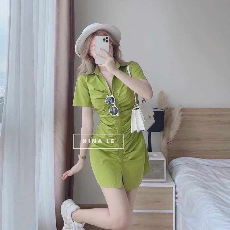 Đầm sơ mi nhúng bigsize 55kg-90kg 🛍🛍