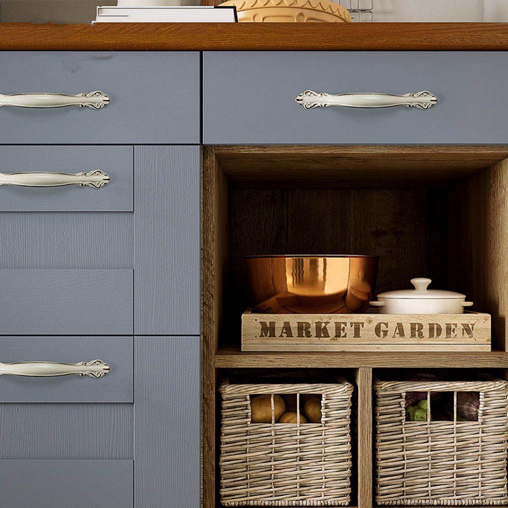 Augustina Tay Nắm Cửa Tủ Nhà Bếp Màu Trắng Ngà Phong Cách Châu Âu