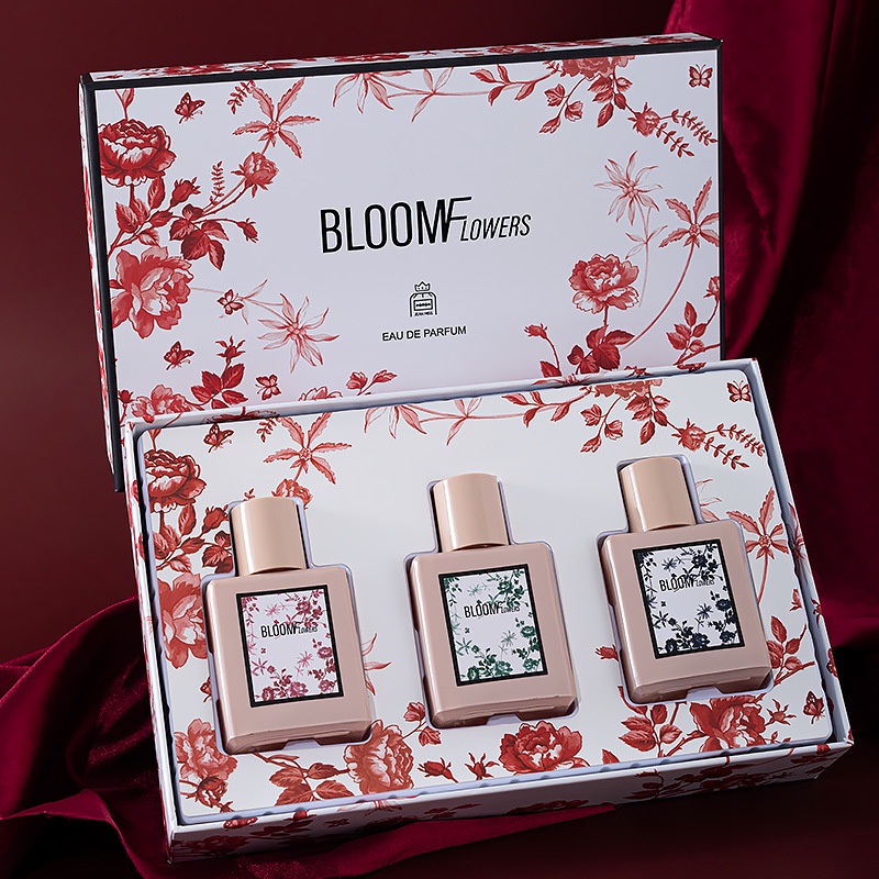 Bộ Quà Tặng Nước Hoa Nữ BLOOMF Cao Cấp, Combo Nước Hoa Nữ Ngọt Ngào, Quyến Rũ, Cuôn Hút, Sét Nước Hoa Nữ Thơm Lâu 24h