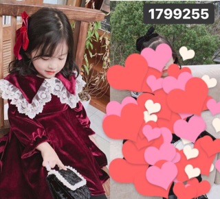 Váy nhung cho bé cực xinh ( kèm ảnh thật)