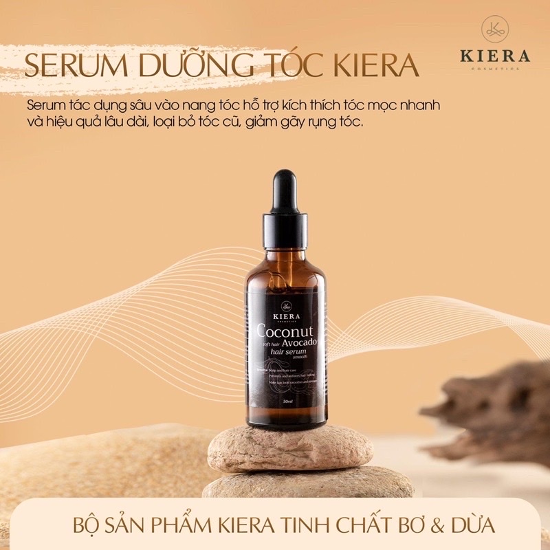 Serum bơ dừa kiera kích mọc tóc dày dài x2