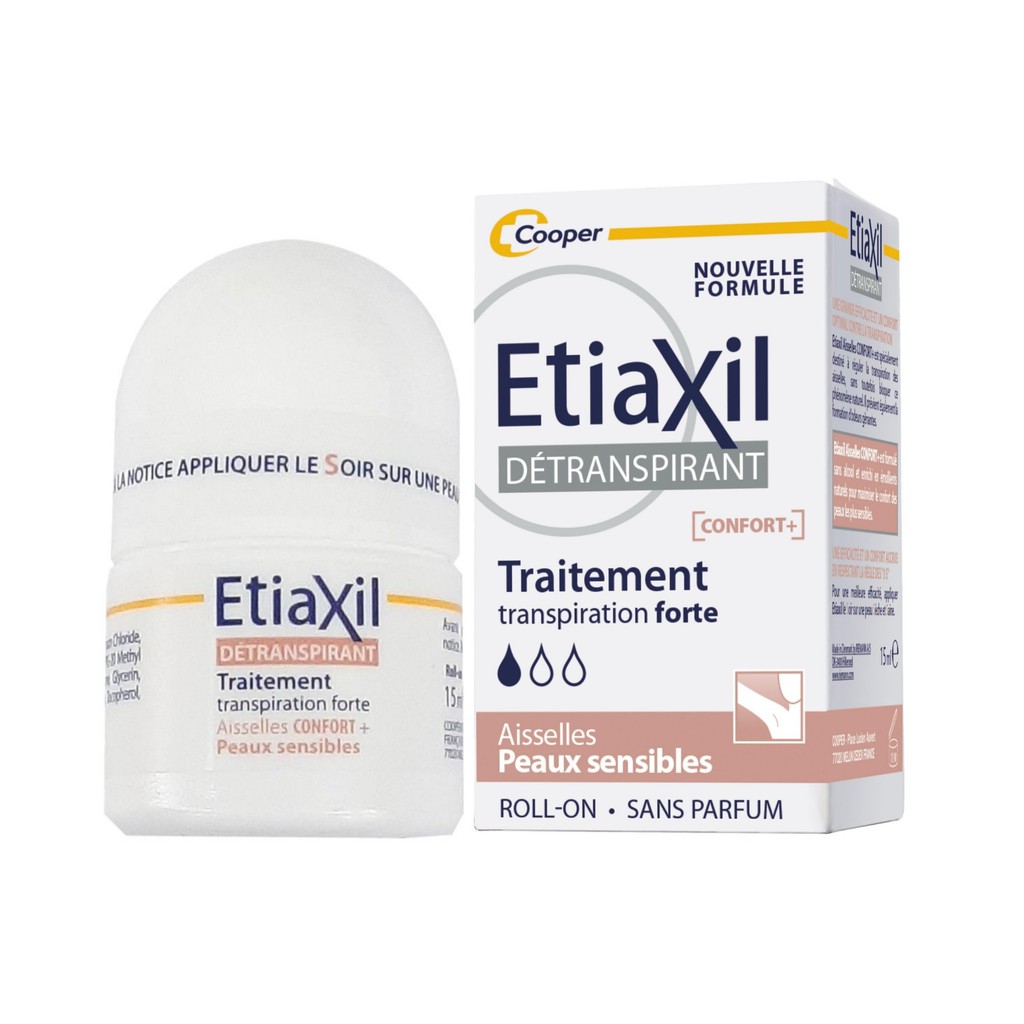 Lăn Khử Mùi Chuyên Biệt Dành Cho Da Hỗn Hợp Nhạy Cảm Etiaxil Détranspirant 15ml