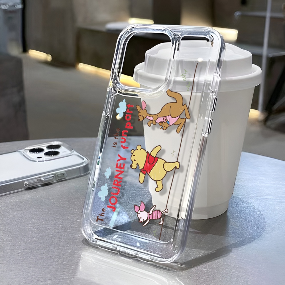 Ốp Điện Thoại Trong Suốt Hình winnie the pooh Cho iphone 14ProMax 14Plus 13 11 12 7Plus X XR