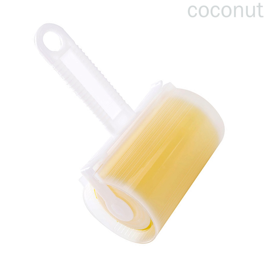 Cây Lăn Bụi Quần Áo Bằng Xơ Dừa Màu Vàng Có Thể Tái Sử Dụng