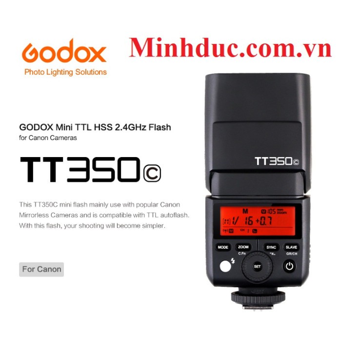 Đèn Flash GODOX TT350C,N,S, F, O Minh Đức