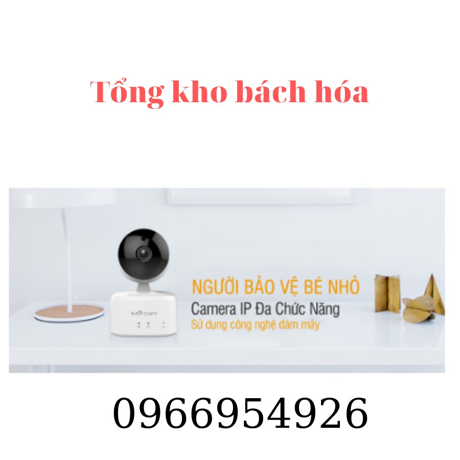 {Hàng hãng- Giá sốc}Camera wifi không dây thông minh Ebitcam 1M 720p Chính hãng Bảo hành 2 Năm