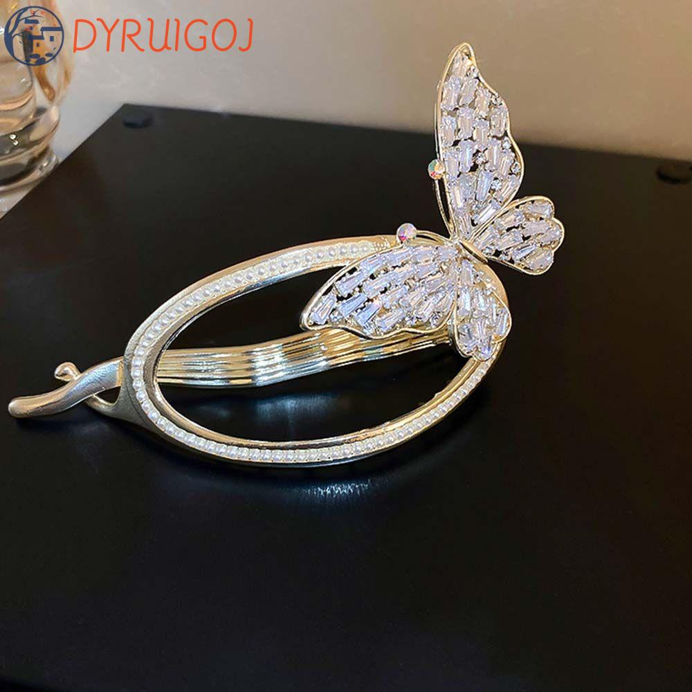 Kẹp Tóc Càng Cua Đính Đá Zircon Cỡ Lớn Thời Trang Hàn Quốc Cho Nữ|Kẹp Tóc