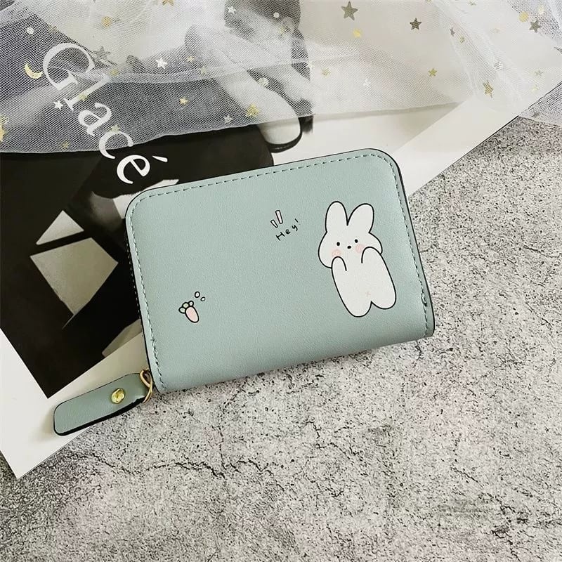 Ví nữ đựng thẻ mini bỏ túi nhỏ gọn giá rẻ phong cách Hàn Quốc nhiều ngăn dễ thương LUKADO VN35