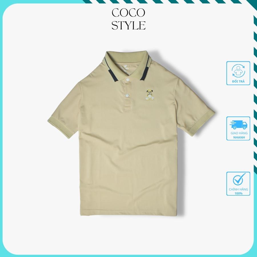 Áo Thun Nam Có Cổ Cao Cấp Vải Cá Sấu Kháng Khuẩn, Áo Polo Nam Hàn Quốc Thanh Lịch Vải Cotton Thoáng Khí–COCO STYLE