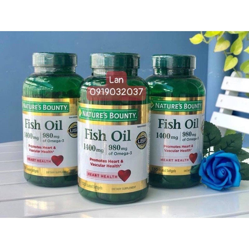 Viên uống Fish Oil của Nature Bounty 1400mg | Thế Giới Skin Care