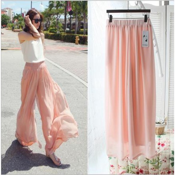 Quần dài chất Chiffon thiết kế dáng rộng che khuyết điểm | BigBuy360 - bigbuy360.vn
