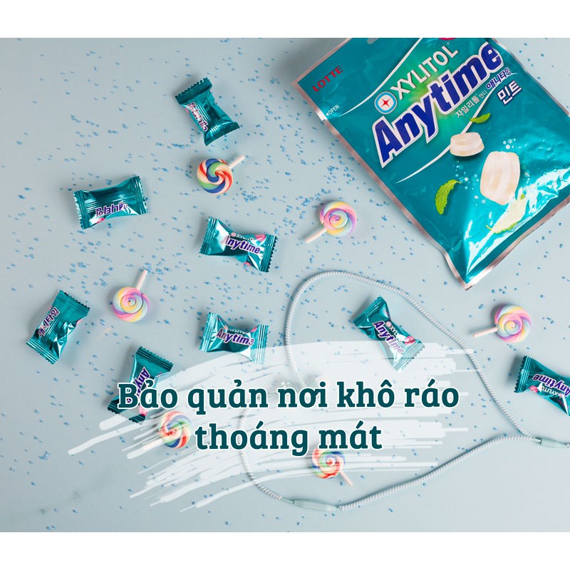 Kẹo bạc hà Anytime gói 60g