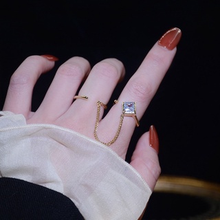 Nhẫn mạ vàng 18K đính đá Zircon