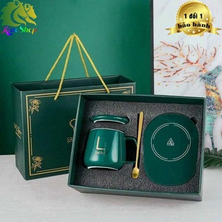  Bộ Cốc Ly Sứ Hâm Nóng Lucky Thông Minh Cao Cấp, Kèm Đế Điện Hâm Cafe, Sữa, Trà