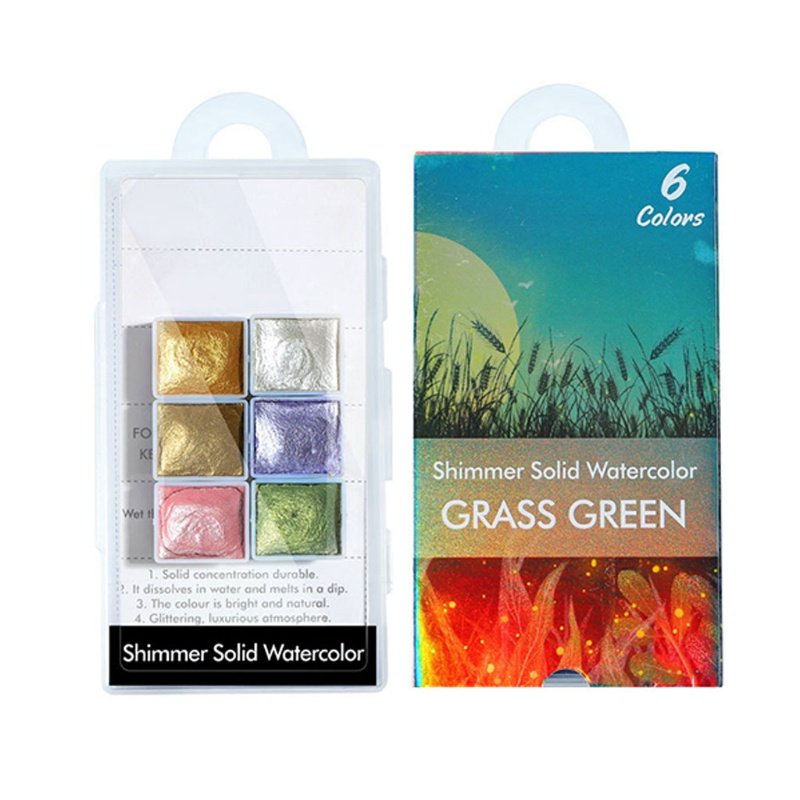 Hộp 6 / 12 Màu Nước Sơn Móng Tay Ánh Ngọc Trai Lấp Lánh