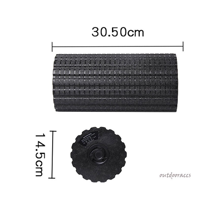 Electric Yoga Gym Fitness Vibrating Foam Roller Massage Body Muscle Pain Relief Tool