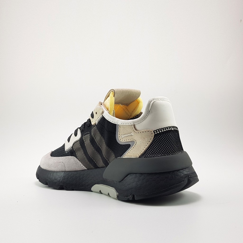 [video+ảnh thực] Giày Sneaker Nite Jogger 2019 Black/Grey-Creamy White