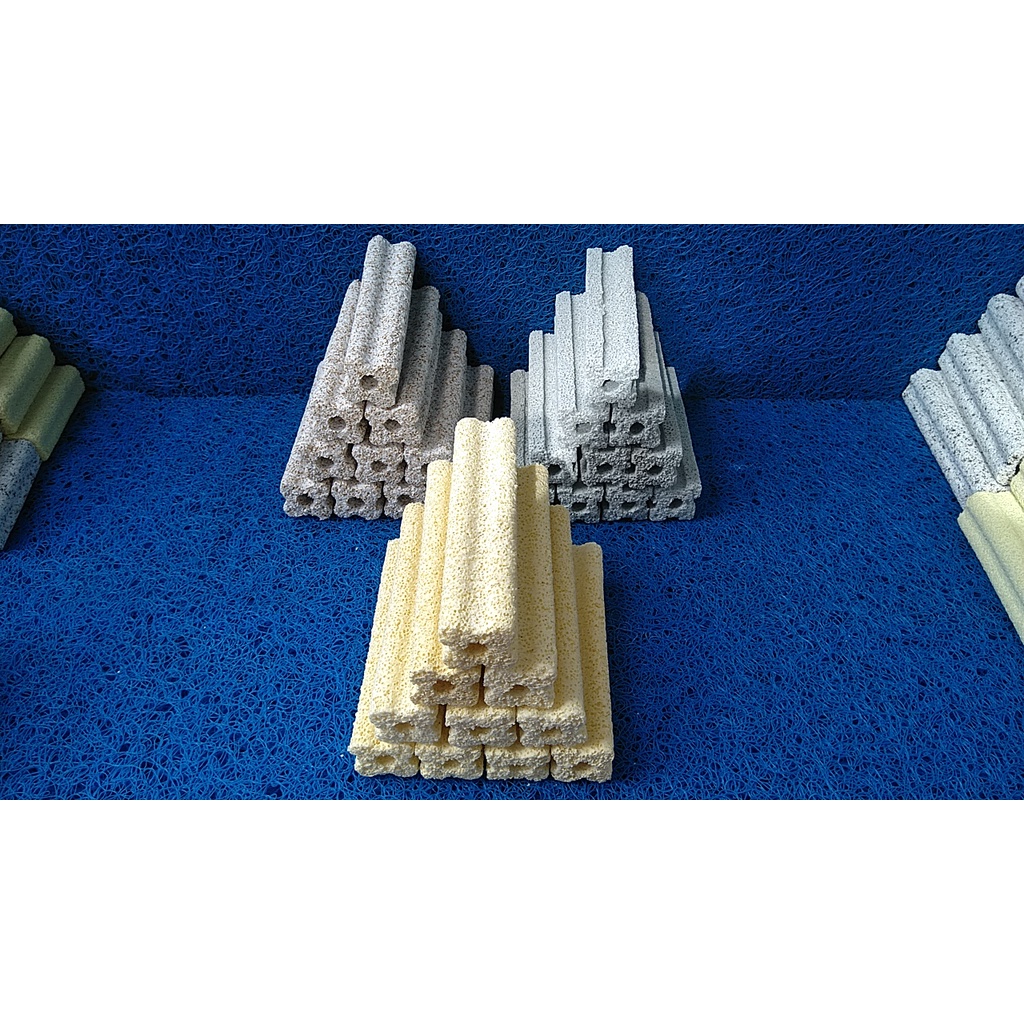 Combo 10 thanh sứ Riversident 15x4cm lọc nước hồ cá.