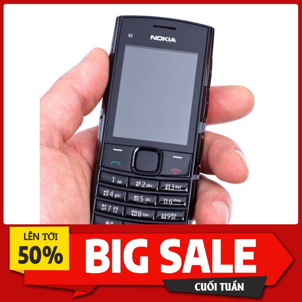 BIG SALE Điện Thoại 2 sim Nokia X2-02 Chinh Hãng bảo hành 12 Tháng BIG SALE
