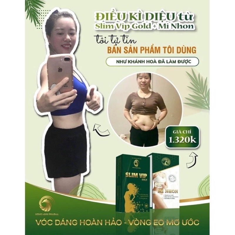 SLIM VIP GOLD  TẶNG KÈM MI NHON MỚI NHẤT 30 ngày. mua 1 duoc 3