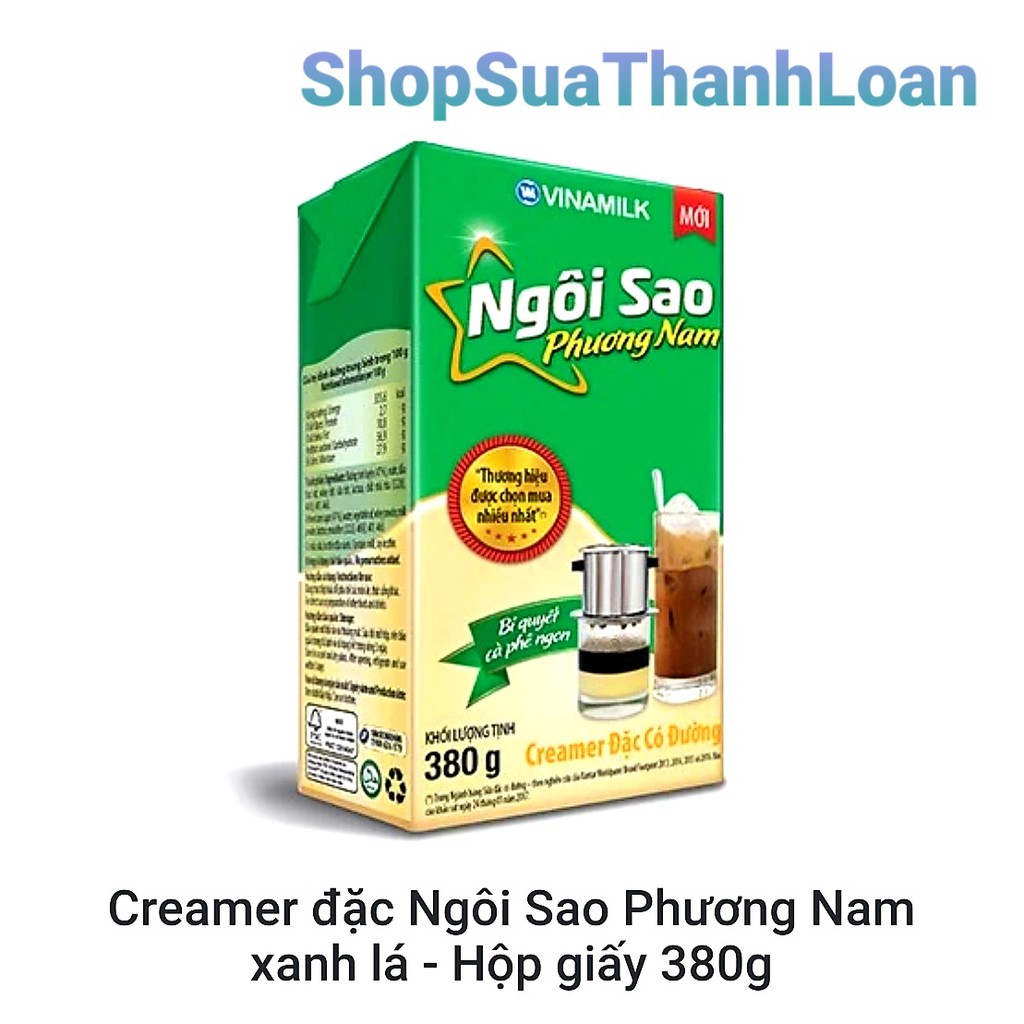 [Mã GROSALEHOT giảm 8% đơn 250K] [HSD T12-2021] CREAMER ĐẶC NGÔI SAO PHƯƠNG NAM XANH LÁ - HỘP THIẾC 380G | BigBuy360 - bigbuy360.vn