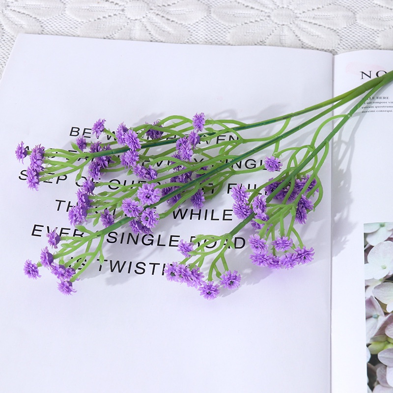 Bó Hoa Gypsophila Nhân Tạo 3 Nhánh Bằng Nhựa Trang Trí Nội Thất/Tiệc Cưới