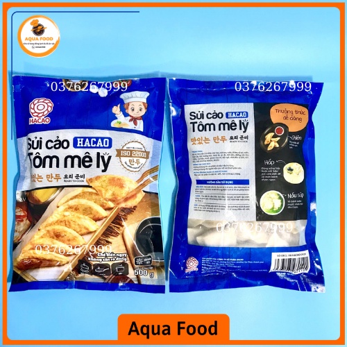 Sủi cảo Hacao nhân tôm Mê Ly/ há cảo nhân tôm thịt dùng hấp chiên, thả lẩu vô cùng tiện lợi. Ship hỏa tốc Hà Nội